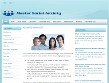 Tablet Screenshot of mastersocialanxiety.com